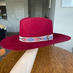 Rockin’ C red western hat